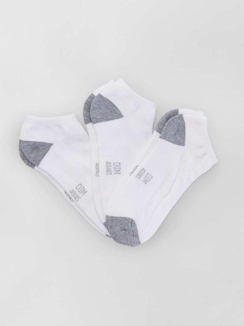 Set di 3 paia di calzini corti 'DIM' BIANCO - Kiabi