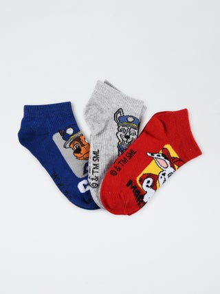 Set di 3 paia di calzini corti 'Paw Patrol'