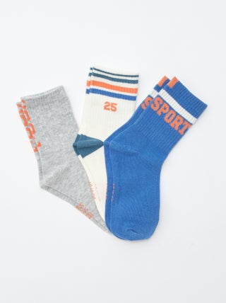 Set di 3 paia di calzini da tennis