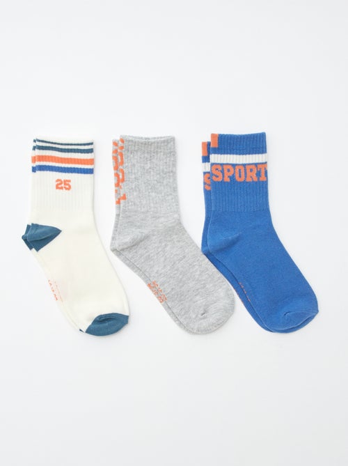 Set di 3 paia di calzini da tennis - Kiabi
