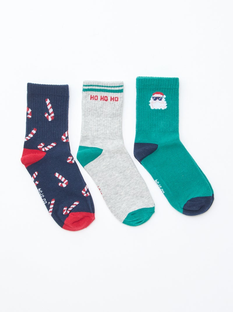 Set di 3 paia di calzini da tennis Verde - Kiabi