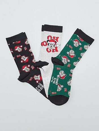 Set di 3 paia di calzini di Natale 'Topolino' - Kiabi