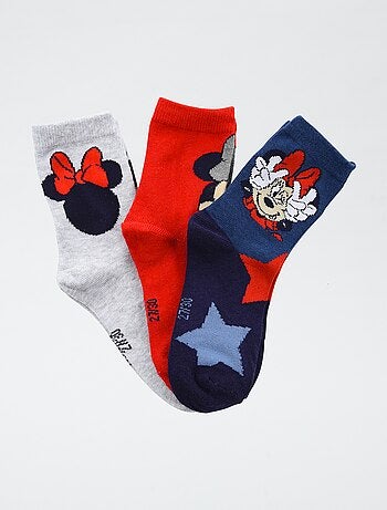 Set di 3 paia di calzini 'Disney' 'Minnie' in cotone