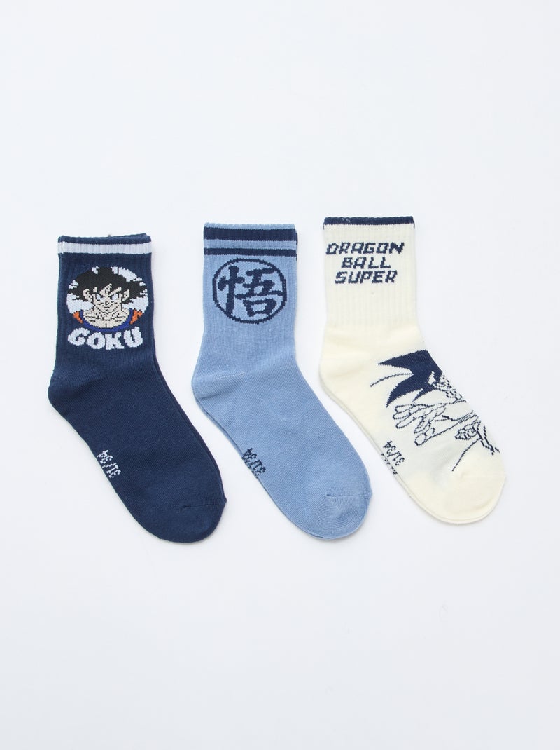 Set di 3 paia di calzini 'Dragon Ball Z' Blu - Kiabi