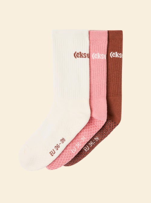 Set di 3 paia di calzini (ekstract) antiscivolo in cotone - Kiabi