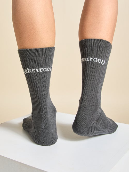 Set di 3 paia di calzini (ekstract) antiscivolo in cotone - Kiabi