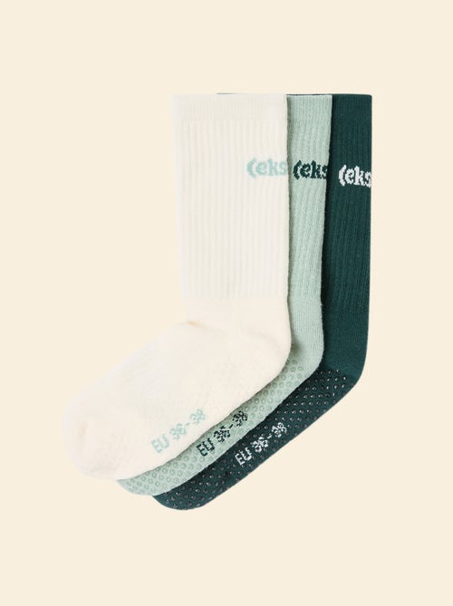 Set di 3 paia di calzini (ekstract) antiscivolo in cotone - Kiabi