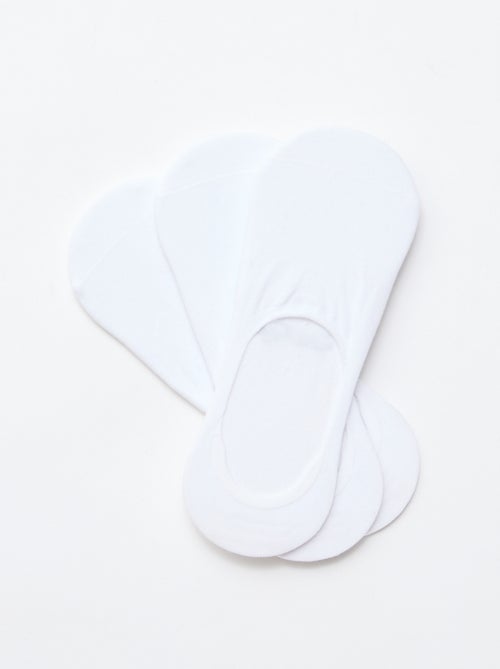 Set di 3 paia di calzini in cotone tinta unita - Kiabi