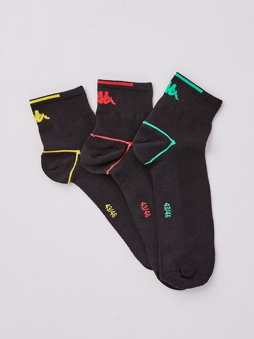 Kappa Calzini Fantasmino 6 Paia Unisex - Cotone Comodo, Tallone Anatomico, 4 Colori