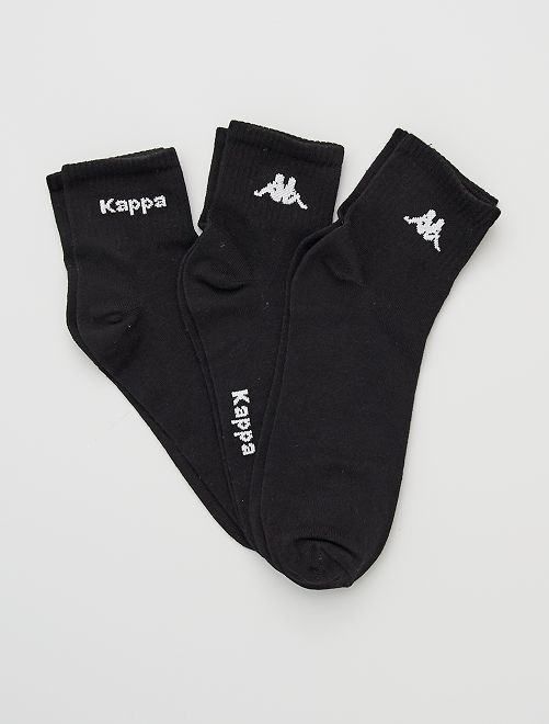 Set di 3 paia di calzini 'Kappa'                                         nero 
