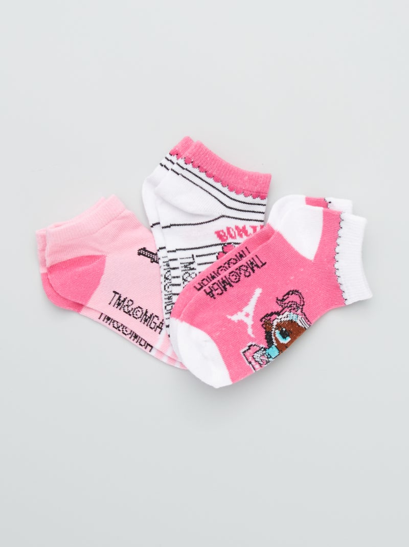 Set di 3 paia di calzini 'LOL Surprise' fucsia - Kiabi