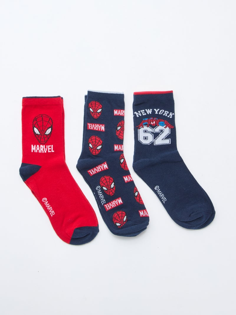 Set di 3 paia di calzini \'Marvel\' Blu - Kiabi