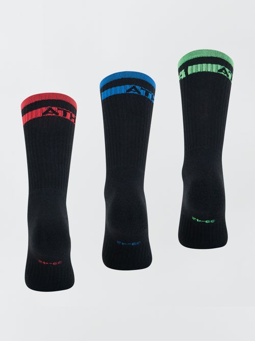 Athena Eco Pack 9M10 Calzini, Noir, 9-11 Uomo