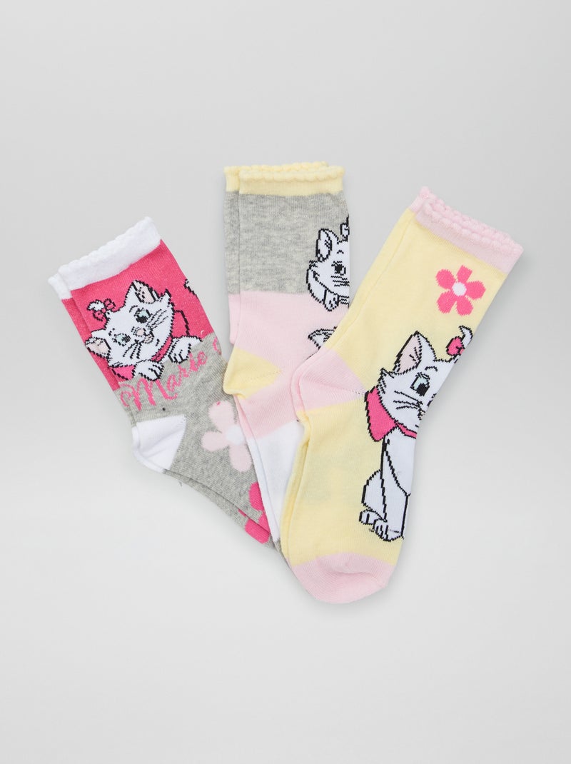 Set di 3 paia di calzini 'Minou' 'Gli Aristogatti' 'Disney' GRIGIO - Kiabi