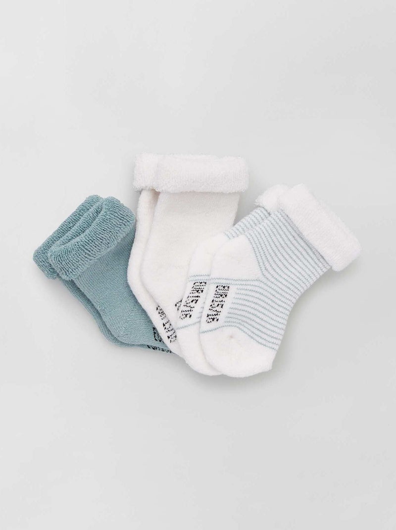 Set di 3 paia di calzini neonato GRIGIO - Kiabi