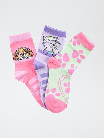 Set di 3 paia di calze 'Paw Patrol' in cotone