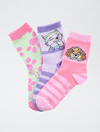 Set di 3 paia di calze 'Paw Patrol' in cotone