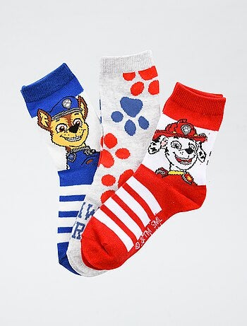 Set di 3 paia di calzini 'Paw Patrol' in cotone