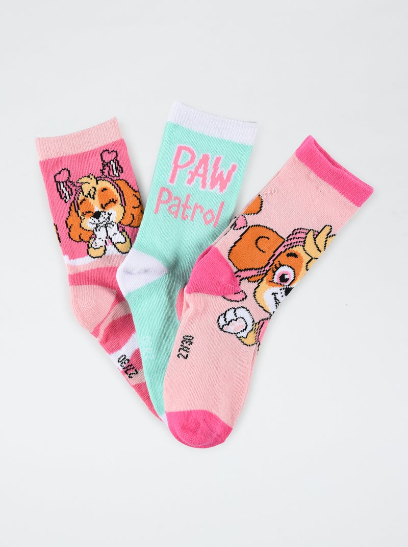 Set di 3 paia di calzini 'Paw Patrol' ROSA - Kiabi