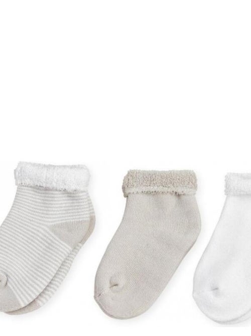 Set di 3 paia di calzini per neonati - Kiabi Set di 3 paia di calzini per neonati - Kiabi