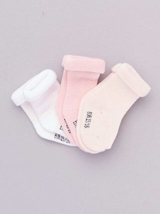 Set di 3 paia di calzini per neonato