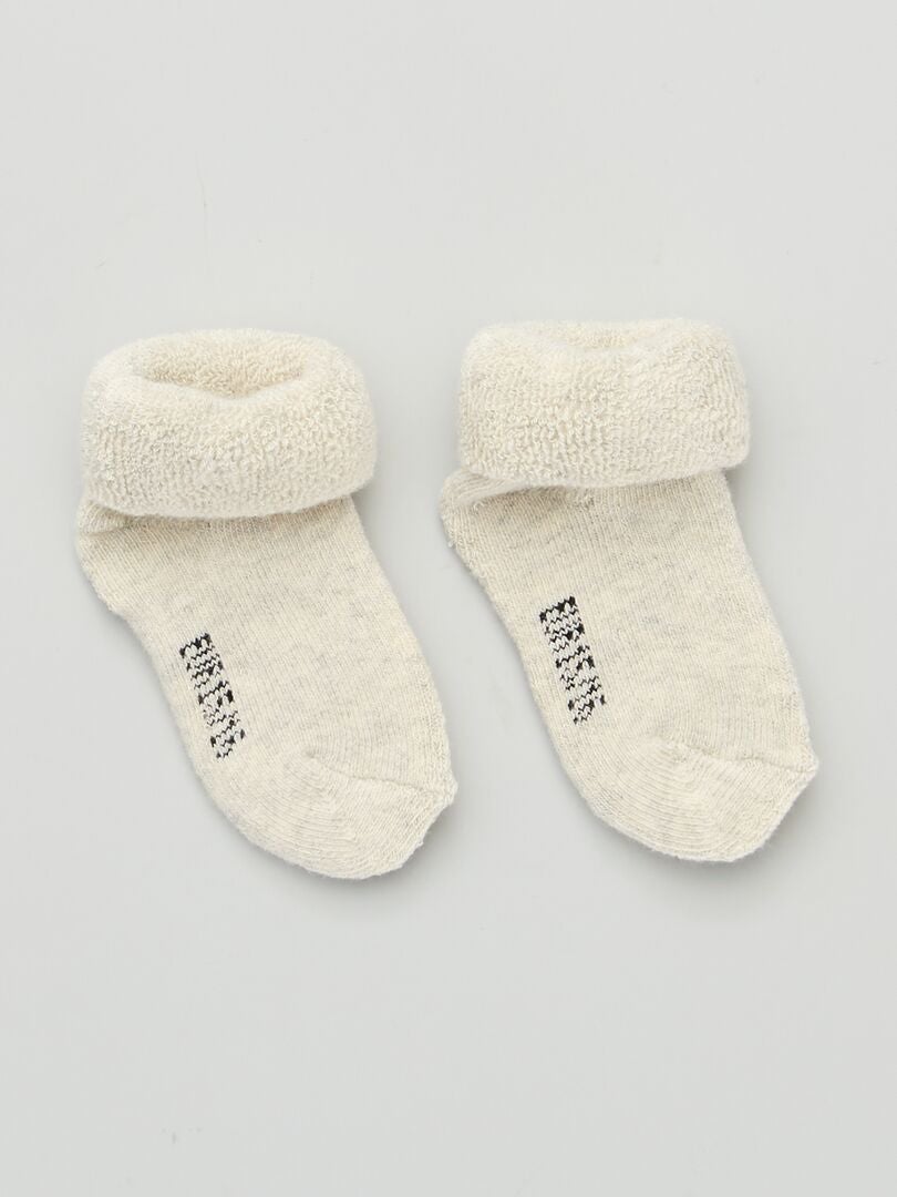 Set di 3 paia di calzini per neonato SET_BEIGE - Kiabi