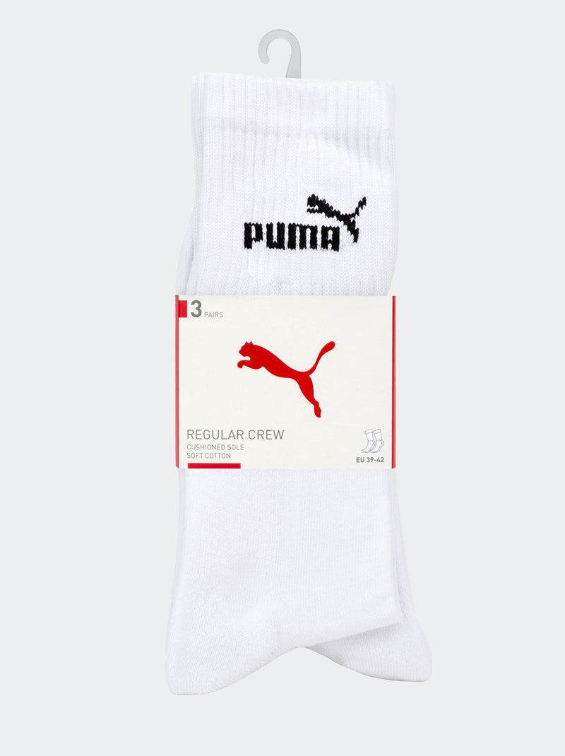 Set di 3 paia di calzini 'Puma' BIANCO - Kiabi