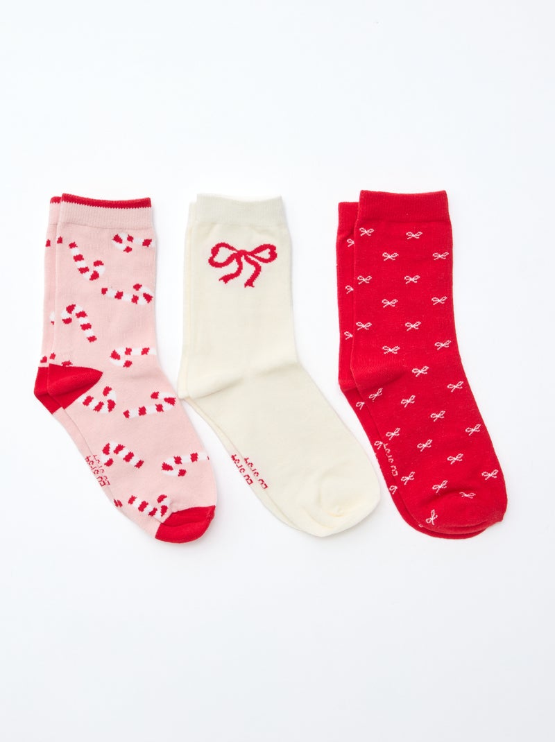 Set di 3 paia di calzini Rosa - Kiabi