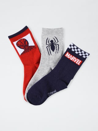 Set di 3 paia di calzini 'Spider-man'