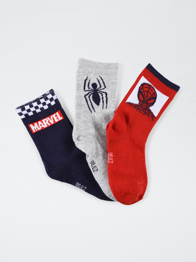 Set Di 3 Paia Di Calzini 'Spider-man' - ROSSO - - 3.90 - Foto 3