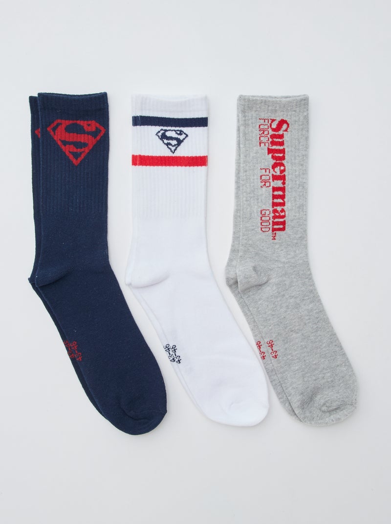 Set di 3 paia di calzini 'Superman' Blu - Kiabi