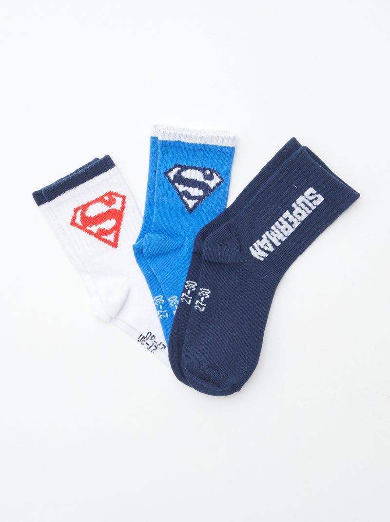 Set di 3 paia di calzini 'Superman' Grigio - Kiabi