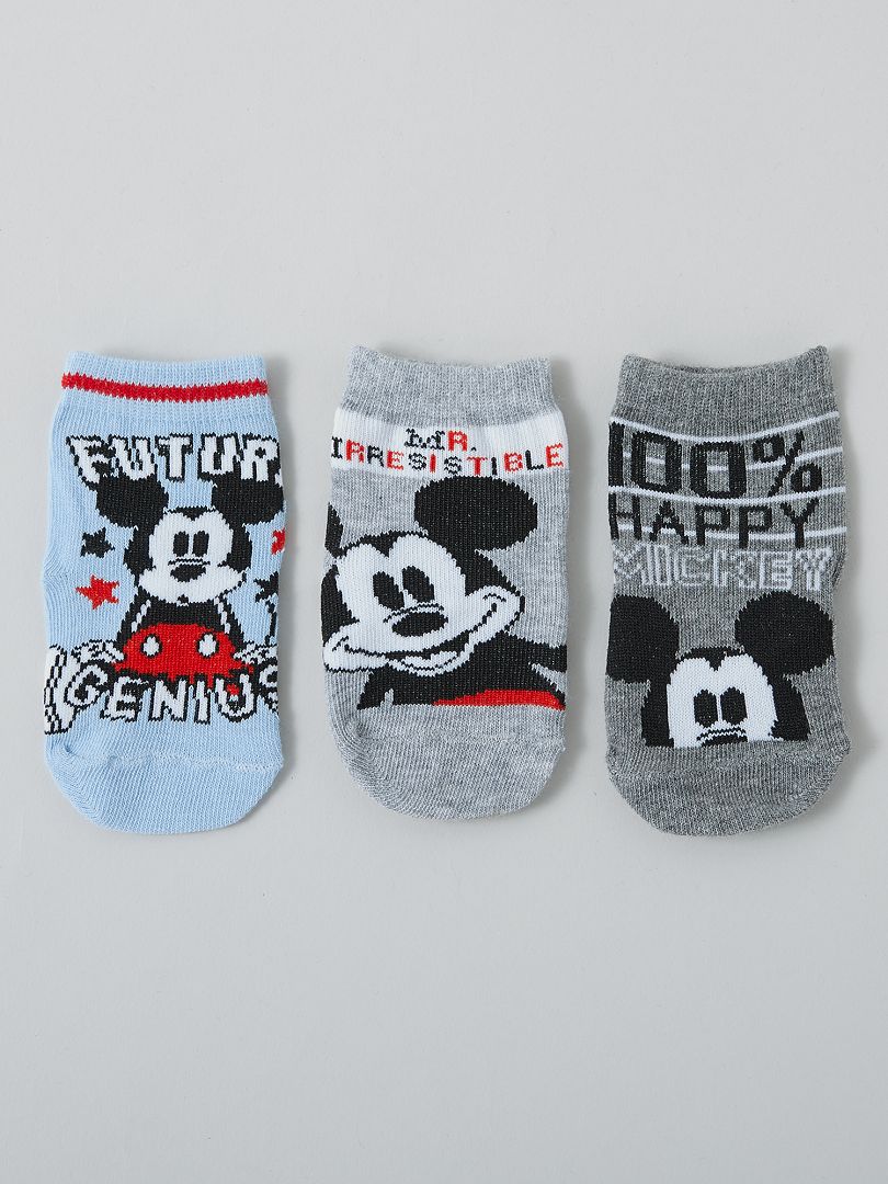 Set di 3 paia di calzini 'Topolino' 'Disney' GRIGIO - Kiabi