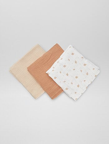 Set di 3 panni in cotone