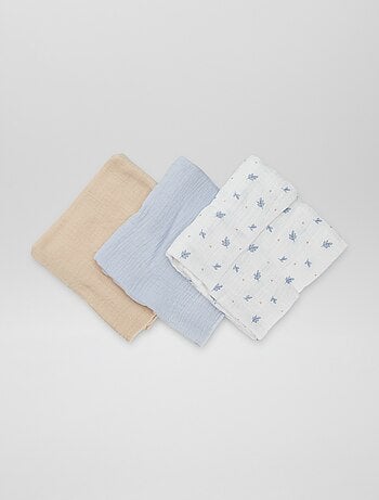 Set di 3 panni in cotone
