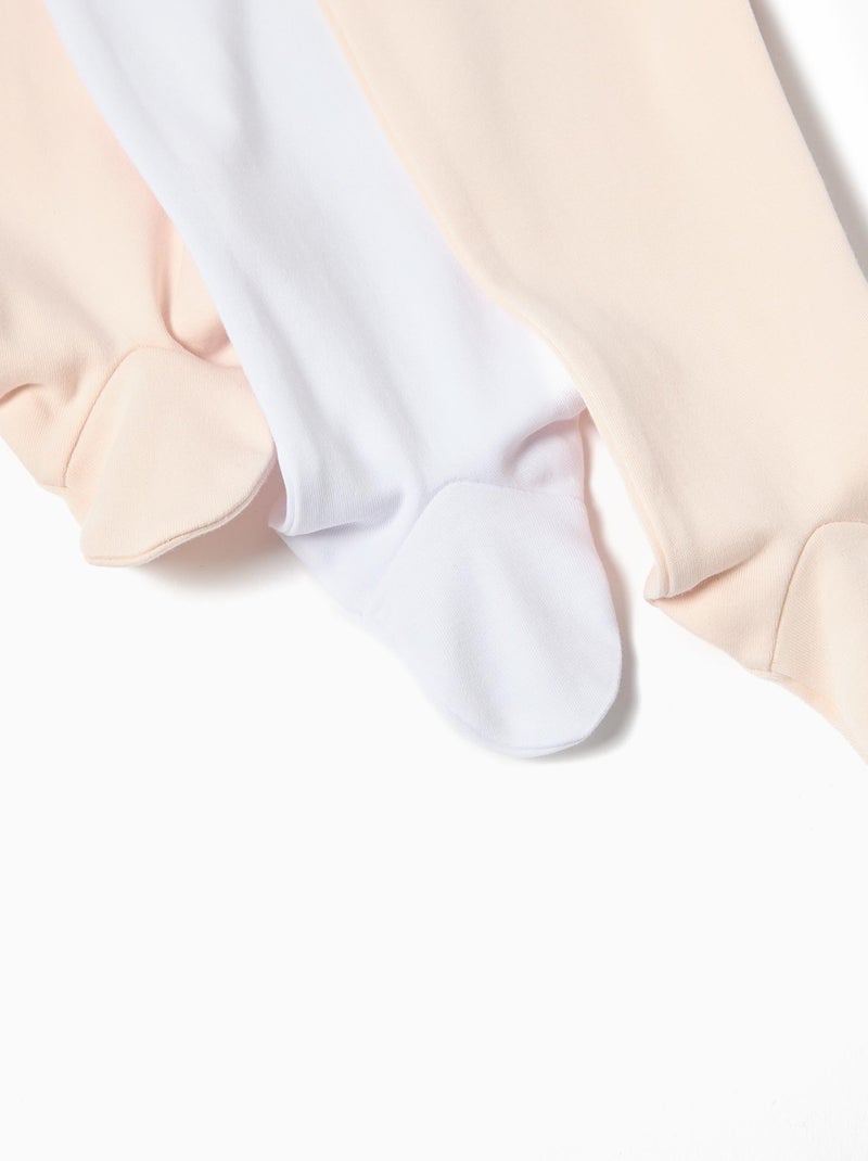 Set di 3 pantaloni Baby Foot, MO Fashion Bianco Rosa - Kiabi