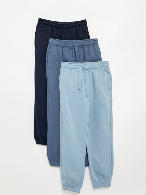 Set di 3 pantaloni da jogging a tinta unita - Kiabi