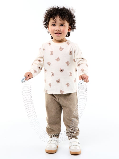 Set di 3 pantaloni da jogging in felpa French Terry - Kiabi Set di 3 pantaloni da jogging in felpa French Terry - Kiabi
