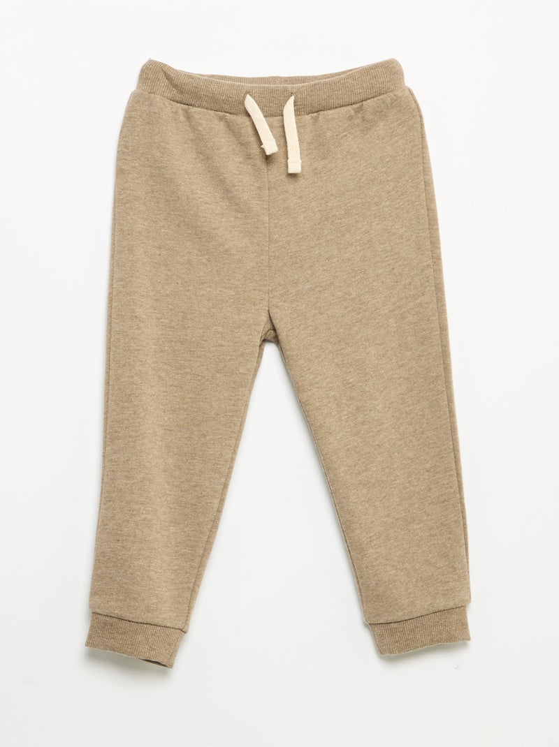 Set di 3 pantaloni da jogging in felpa French Terry Beige - Kiabi