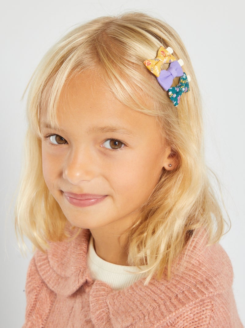 Set di 3 pinze per capelli multicolore - Kiabi