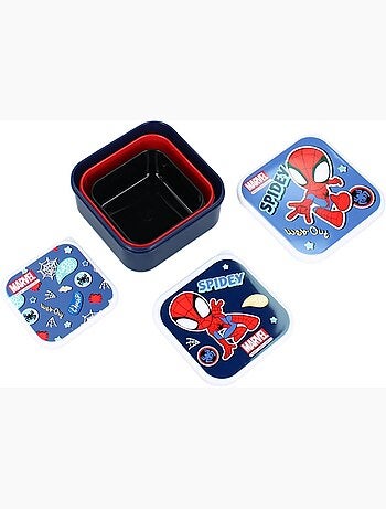 Set di 3 portamerenda - Spidey e i suoi Amici – Snackbox Spider-Man - 3 in 1