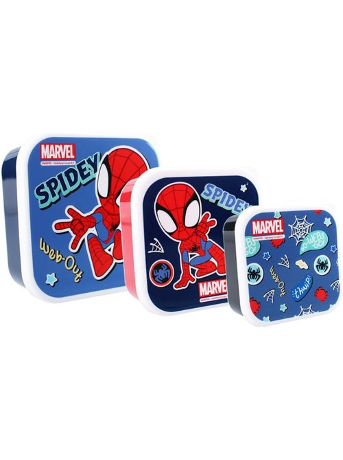 Set di 3 portamerenda - Spidey e i suoi Amici – Snackbox Spider-Man - 3 in 1 - Kiabi
