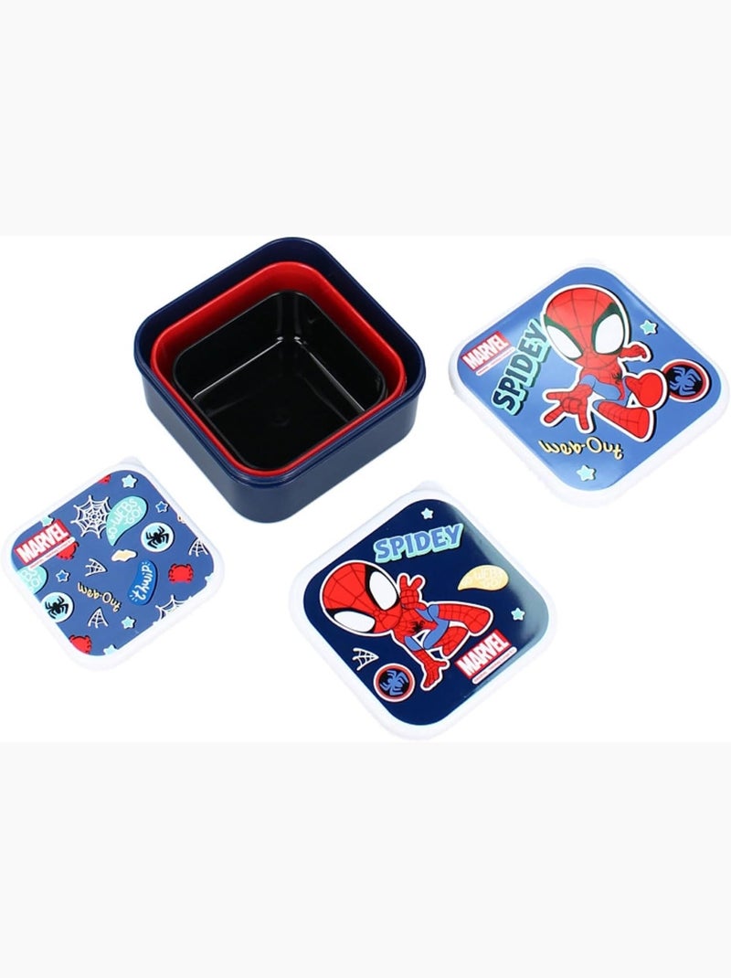 Set di 3 portamerenda - Spidey e i suoi Amici – Snackbox Spider-Man - 3 in 1 Blu Rosso - Kiabi