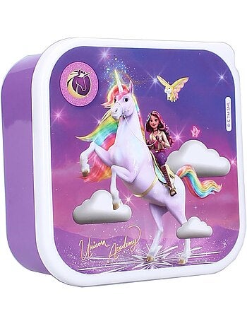 Set di 3 portamerenda - Unicorn Academy - Sophia & Wildstar - Impilabili