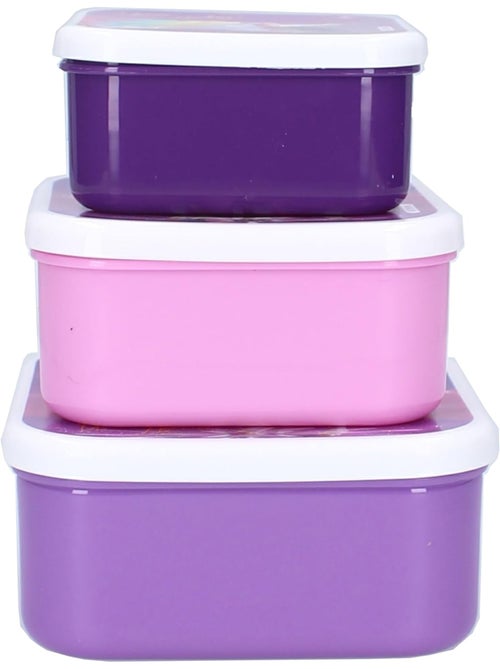 Set di 3 portamerenda - Unicorn Academy - Sophia & Wildstar - Impilabili - Kiabi