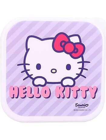 Set di 3 portamerenda per bambini - Hello Kitty – Contenitori per pasti - Impilabili