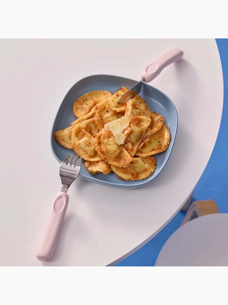 Set di 3 posate ergonomiche in acciaio inox per bambini | b.box | b.box Rosa - Kiabi