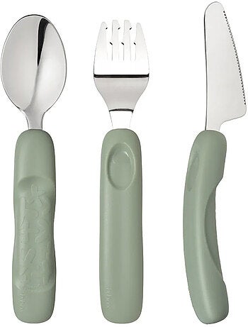 Set di 3 posate ergonomiche in acciaio inox per bambini | b.box | b.box