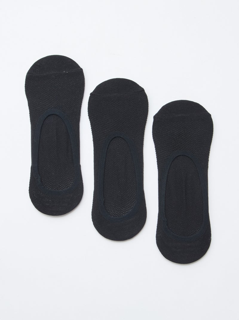 Set di 3 salvapiedi invisibili Nero - Kiabi