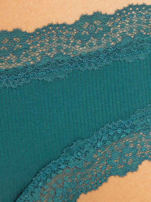 Set di 3 shorty a costine sottili - Kiabi